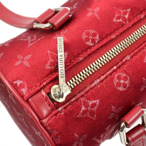 Louis Vuitton Red Monogram Satin Little Papillon - Picture 5 of 9
